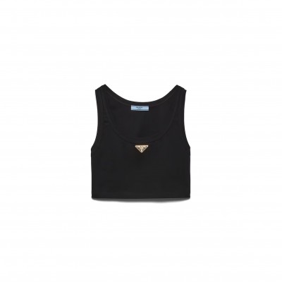 PRADA JERSEY CROPPED TOP 39546C